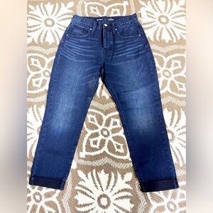 OLD NAVY NWT O. G. Straight Jeans Sz 14 •High Rise • Button Fly • Build-In Tough